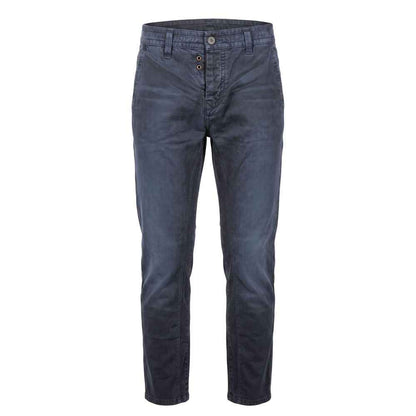 Blue Cotton Men Pant