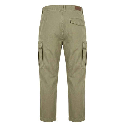Green Cotton Men Pants
