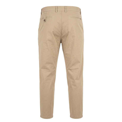 Beige Cotton Men Pants