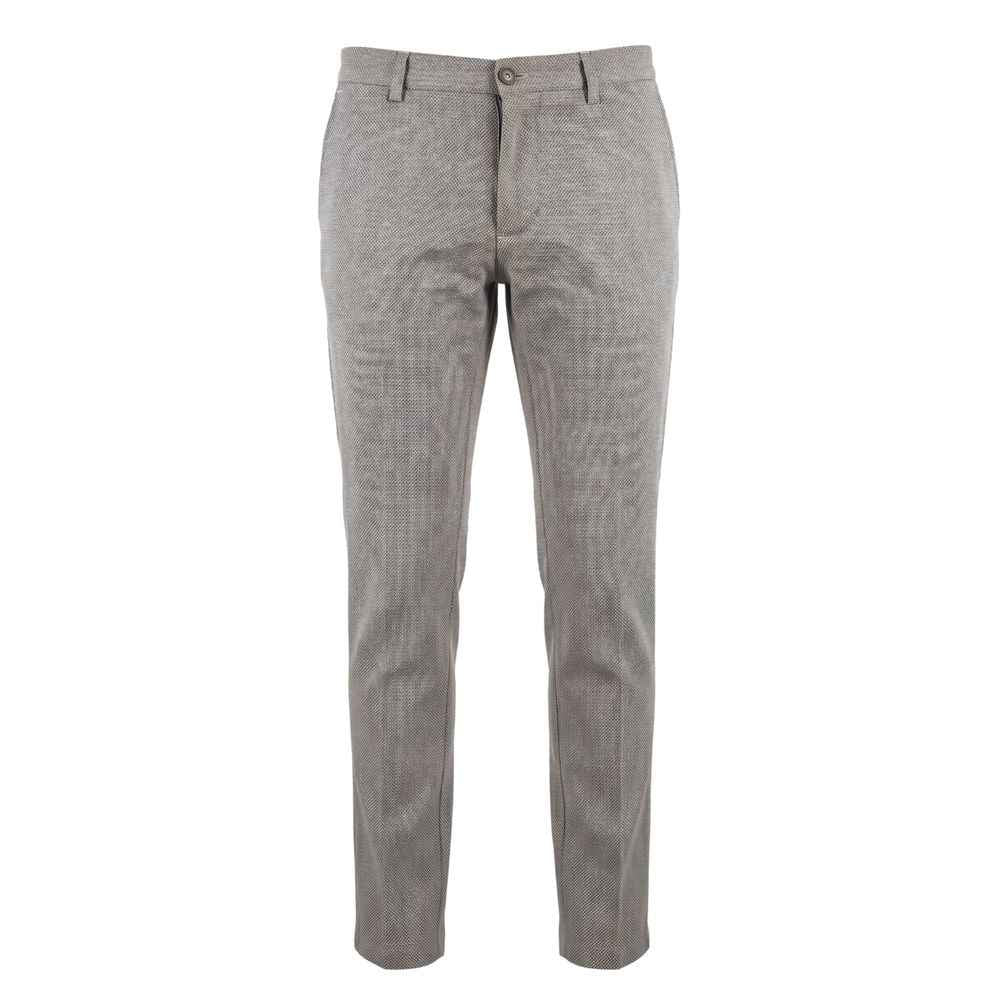 Brown Flax Men Trousers