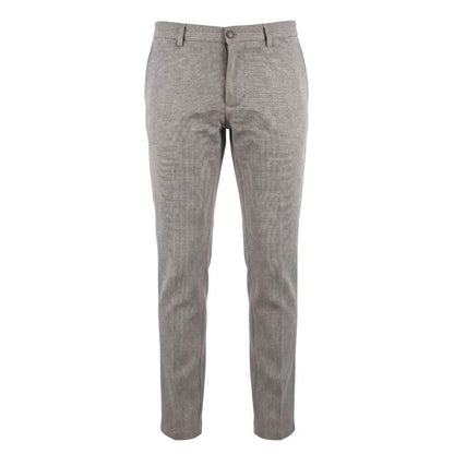 Brown Flax Men Trousers
