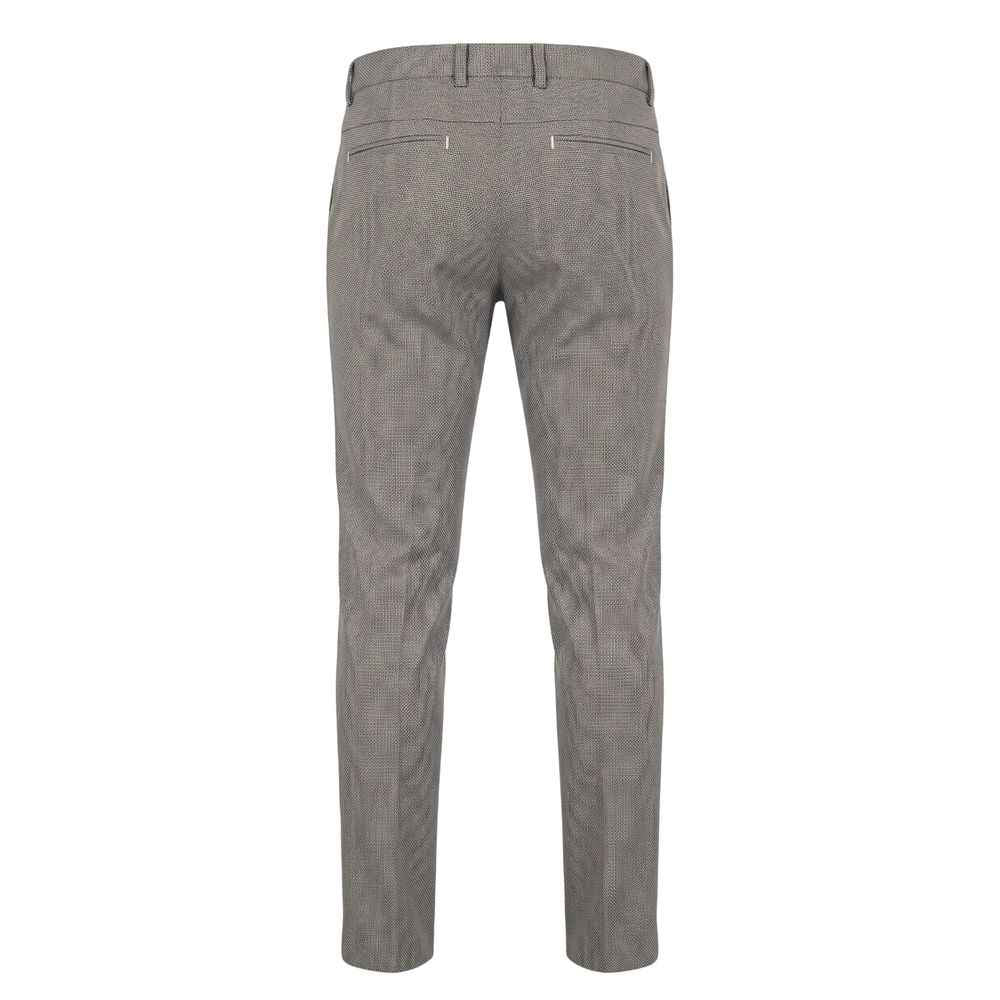 Brown Flax Men Trousers
