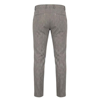Brown Flax Men Trousers