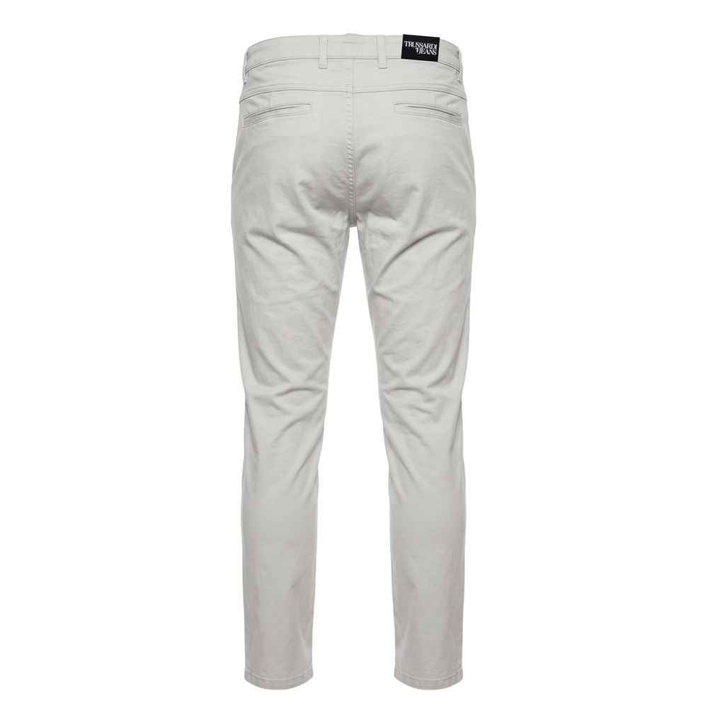 Grey Cotton Men Pants