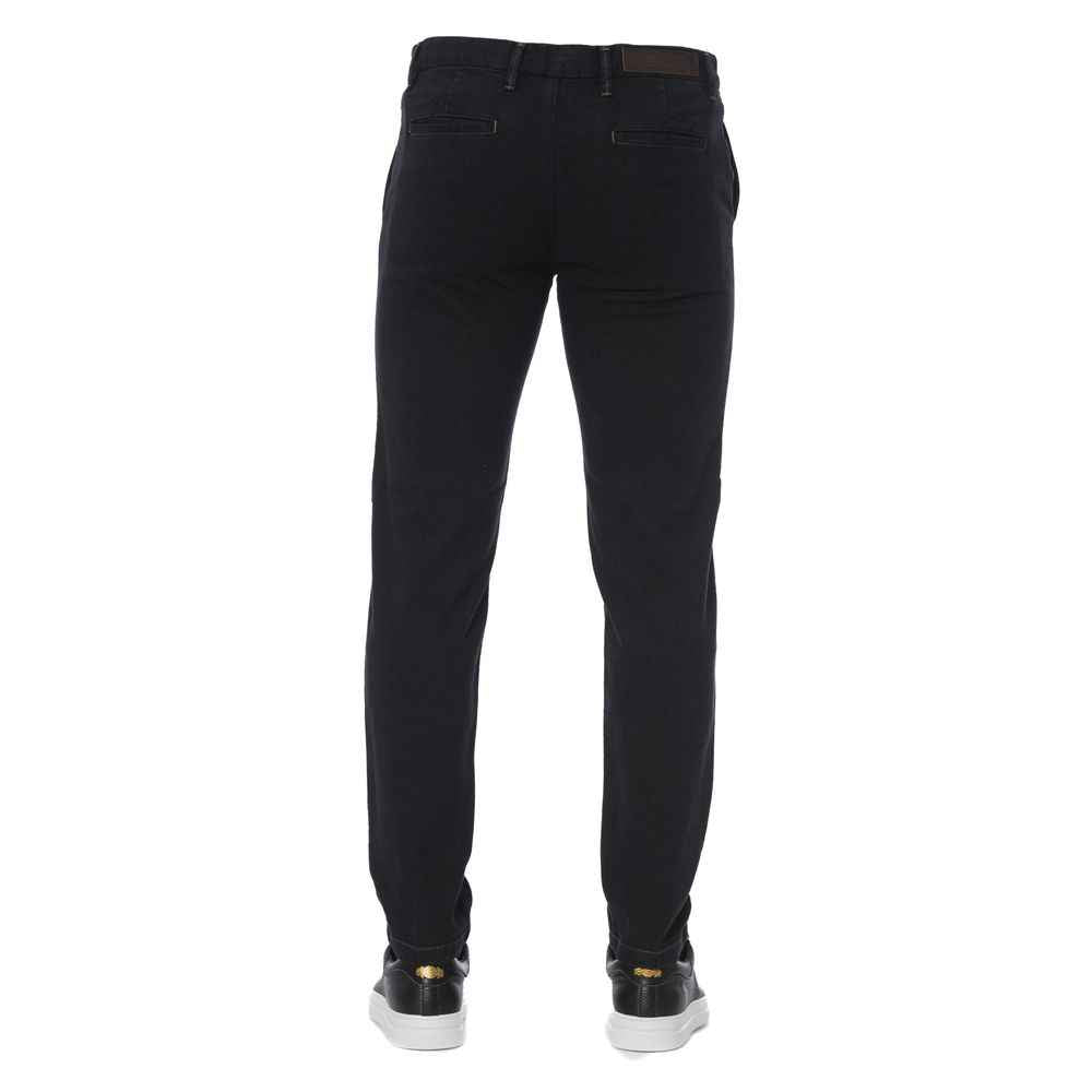 Black Cotton Men Pants