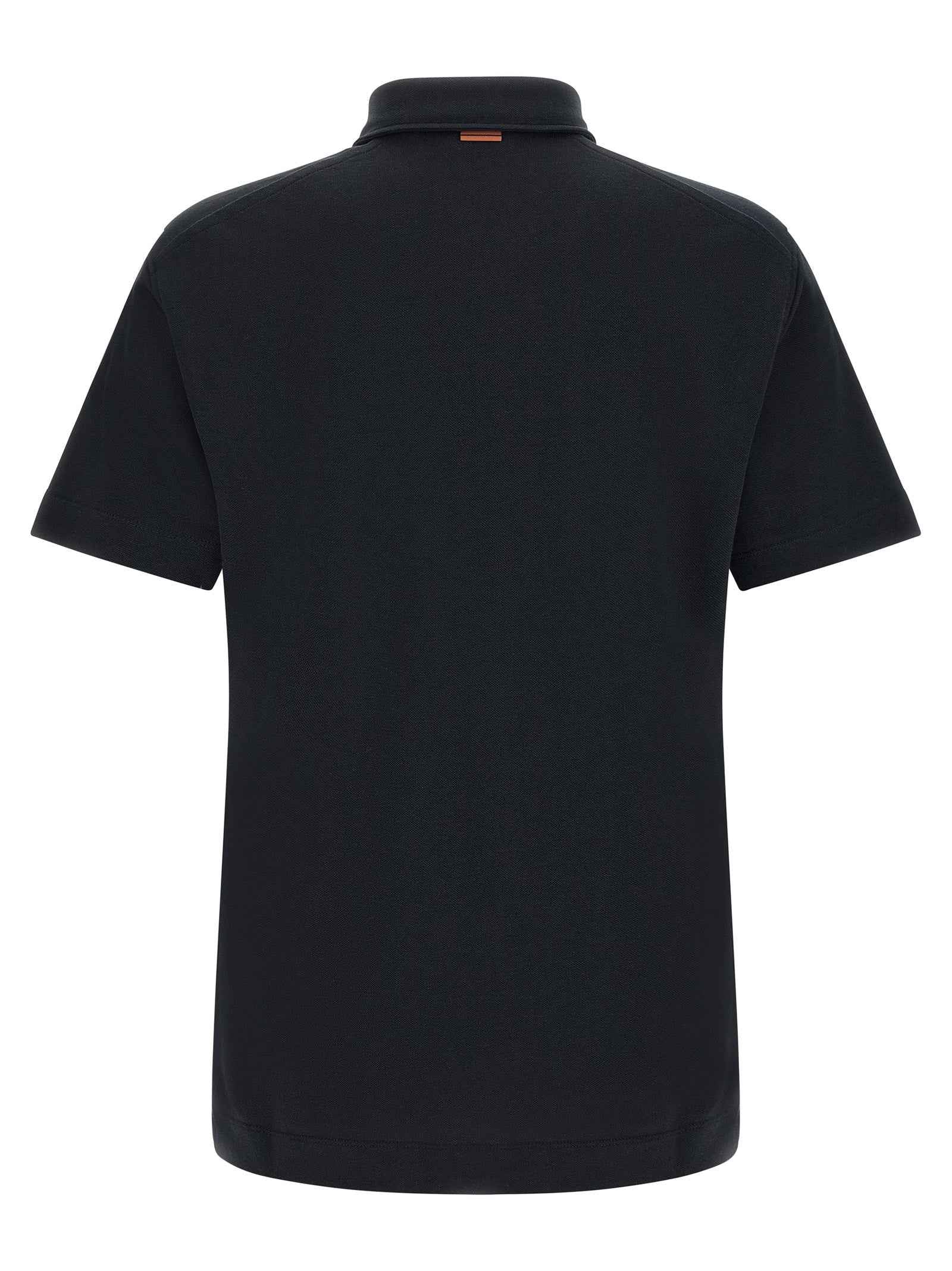 Blue Cotton Polo Shirt
