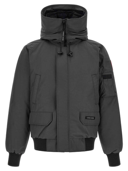 Gray Polyester Bomber
