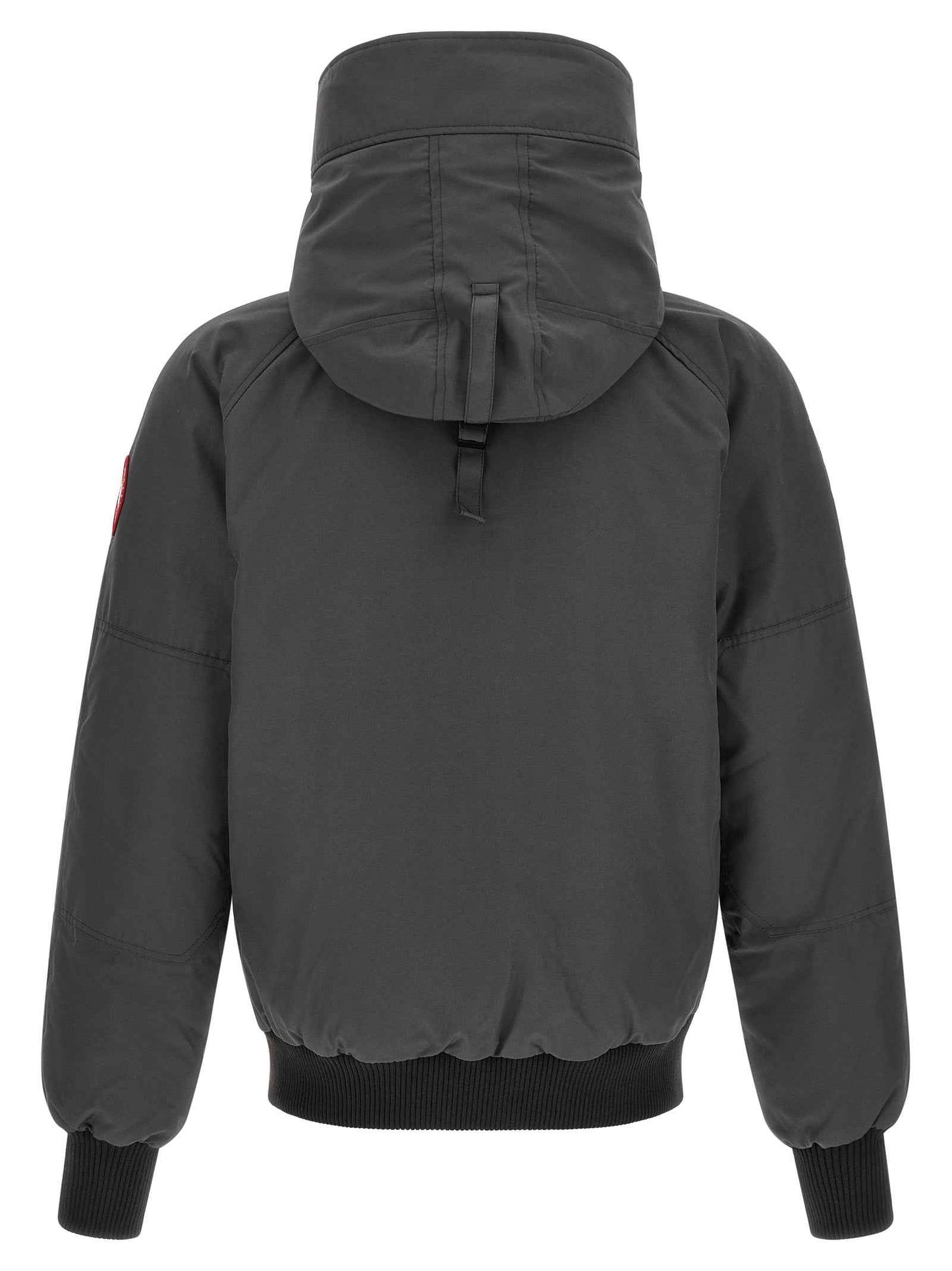 Gray Polyester Bomber