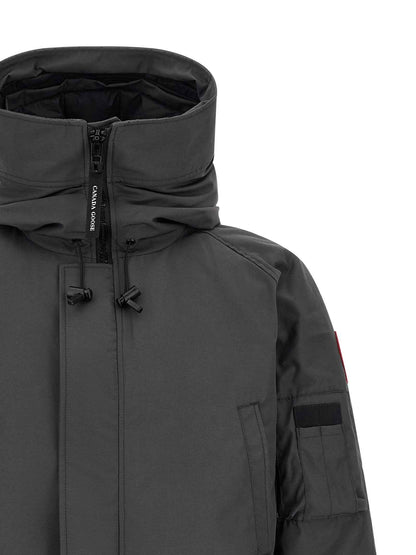 Gray Polyester Bomber
