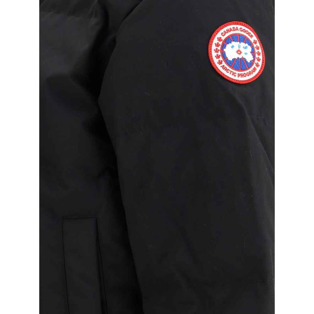Black Polyester Parka