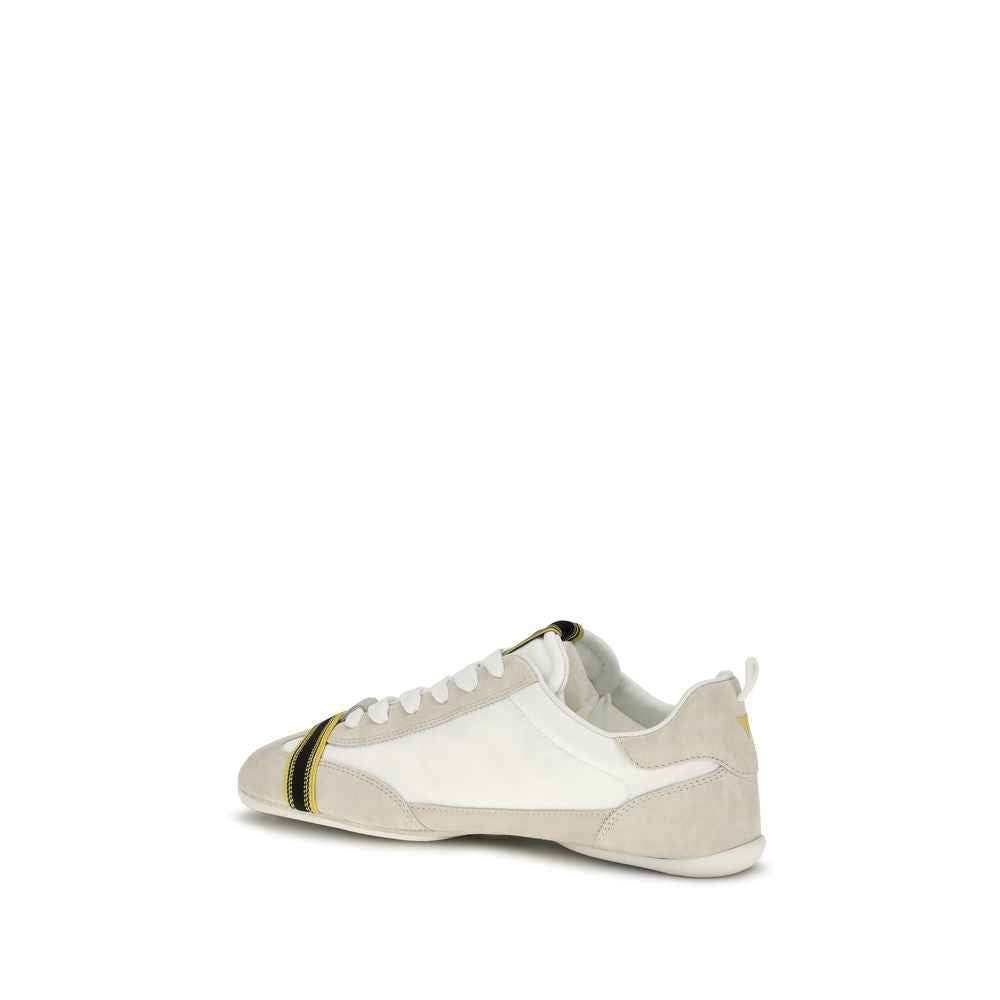 Gray Fabric Athletic Sneakers
