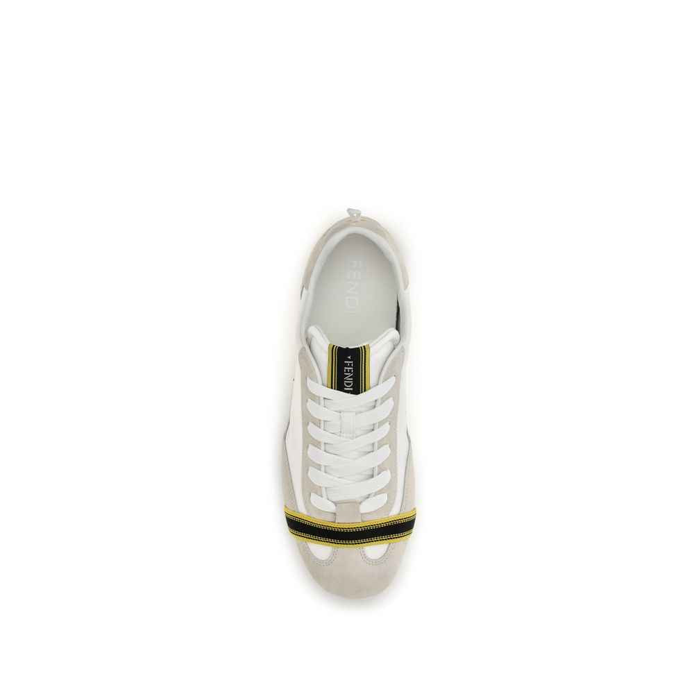 Gray Fabric Athletic Sneakers