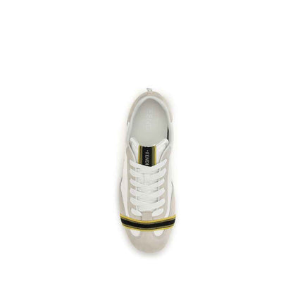 Gray Fabric Athletic Sneakers