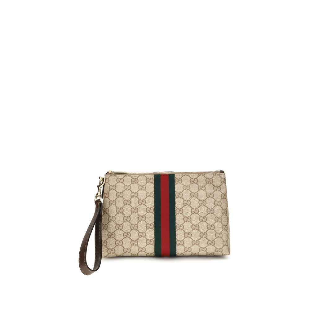 Beige Fabric Shoulder Bag