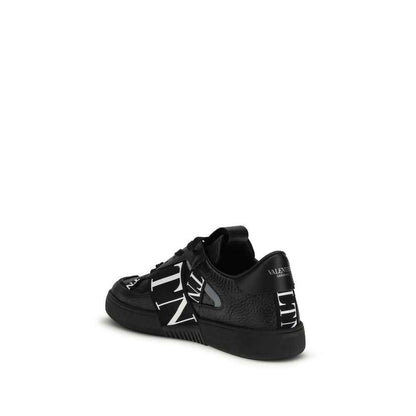 Black Calf Leather Bos Taurus Athletic Sneakers