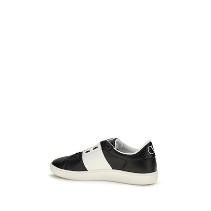 Black Calf Leather Bos Taurus Sneakers