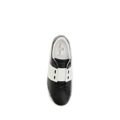 Black Calf Leather Bos Taurus Sneakers