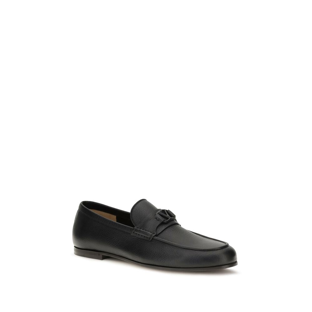 Black Deer Slip-On Loafers