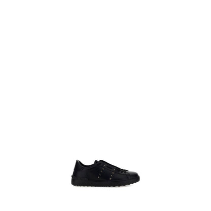 Black Calf Leather Bos Taurus Athletic Sneakers