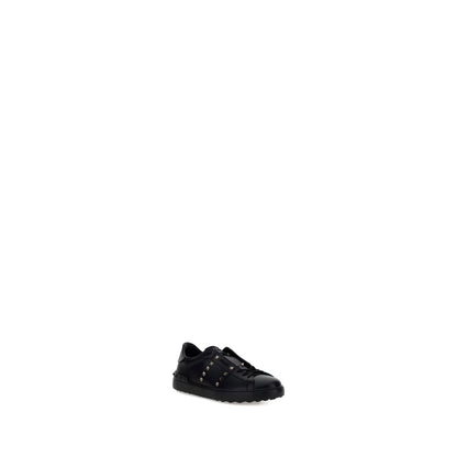 Black Calf Leather Bos Taurus Athletic Sneakers