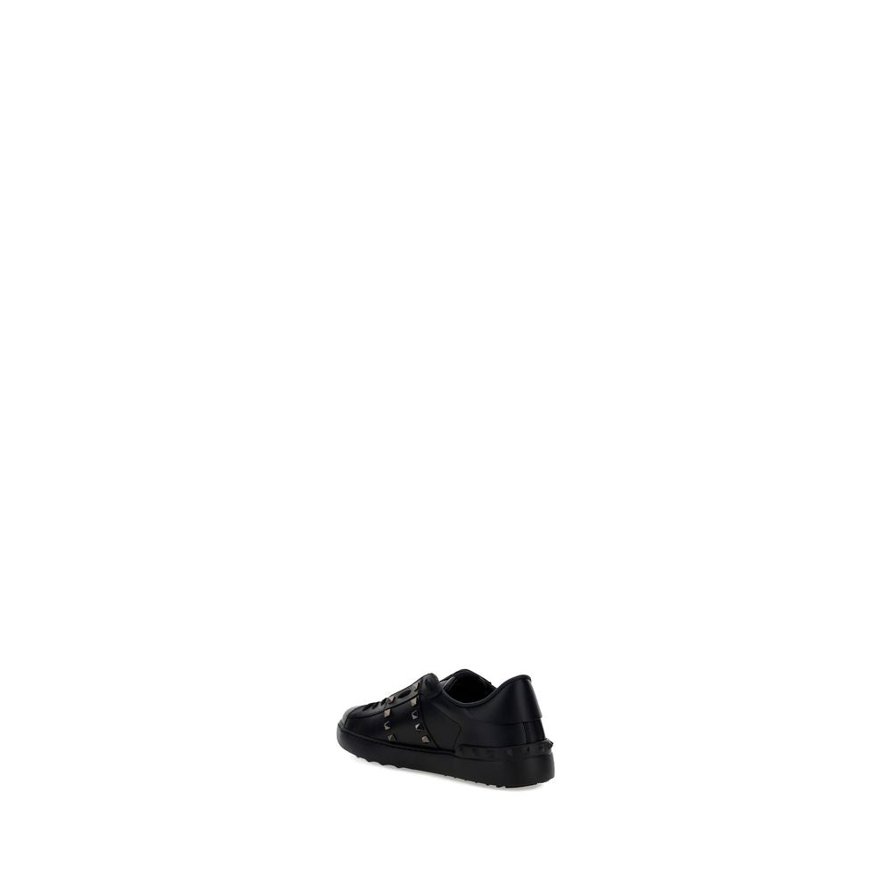 Black Calf Leather Bos Taurus Athletic Sneakers