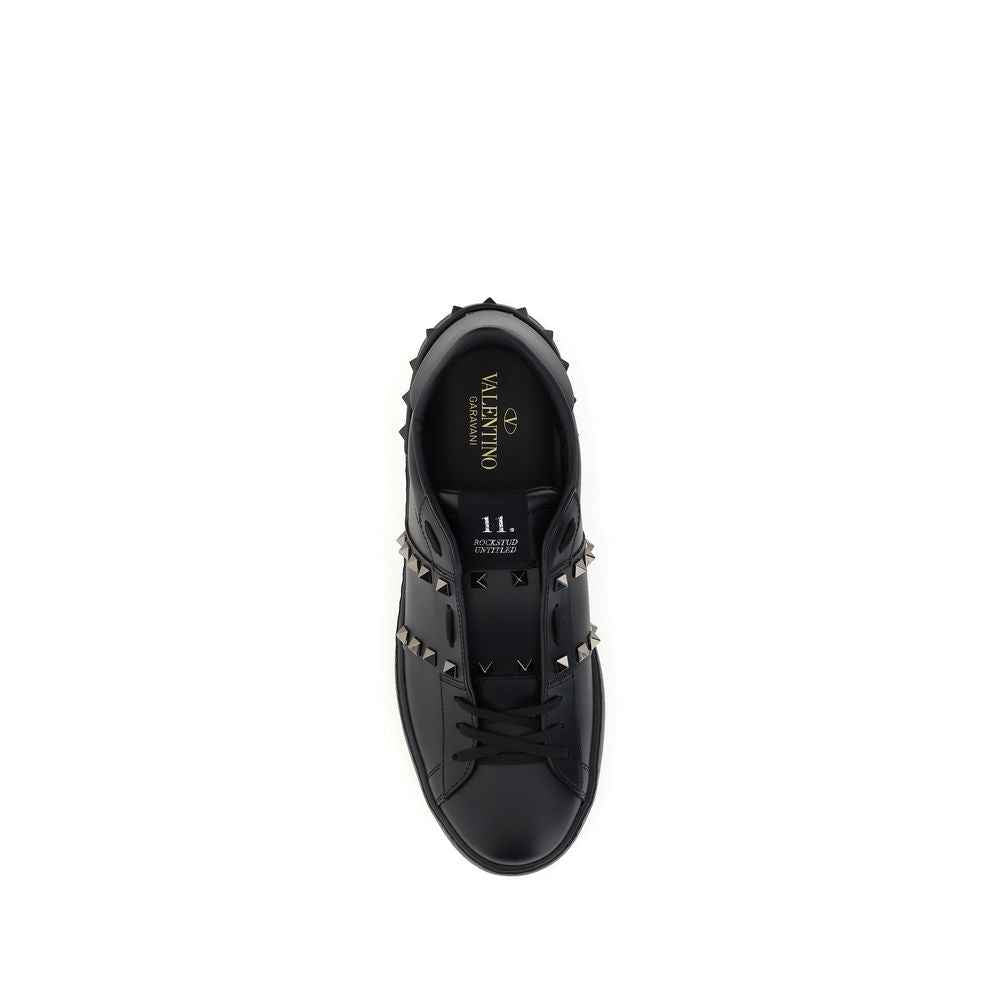 Black Calf Leather Bos Taurus Athletic Sneakers