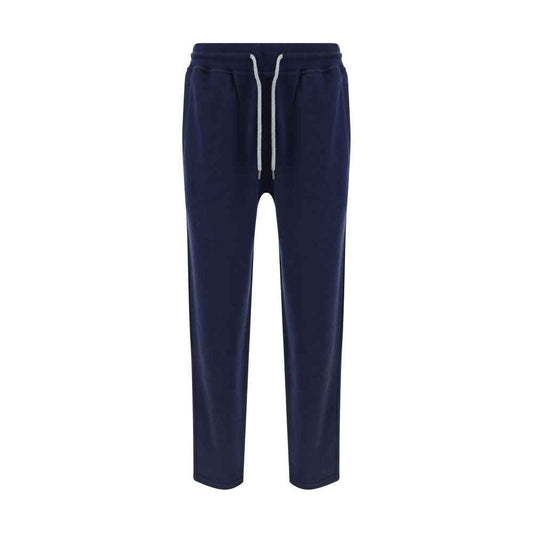 Blue Cotton Joggers (Workout Pants)