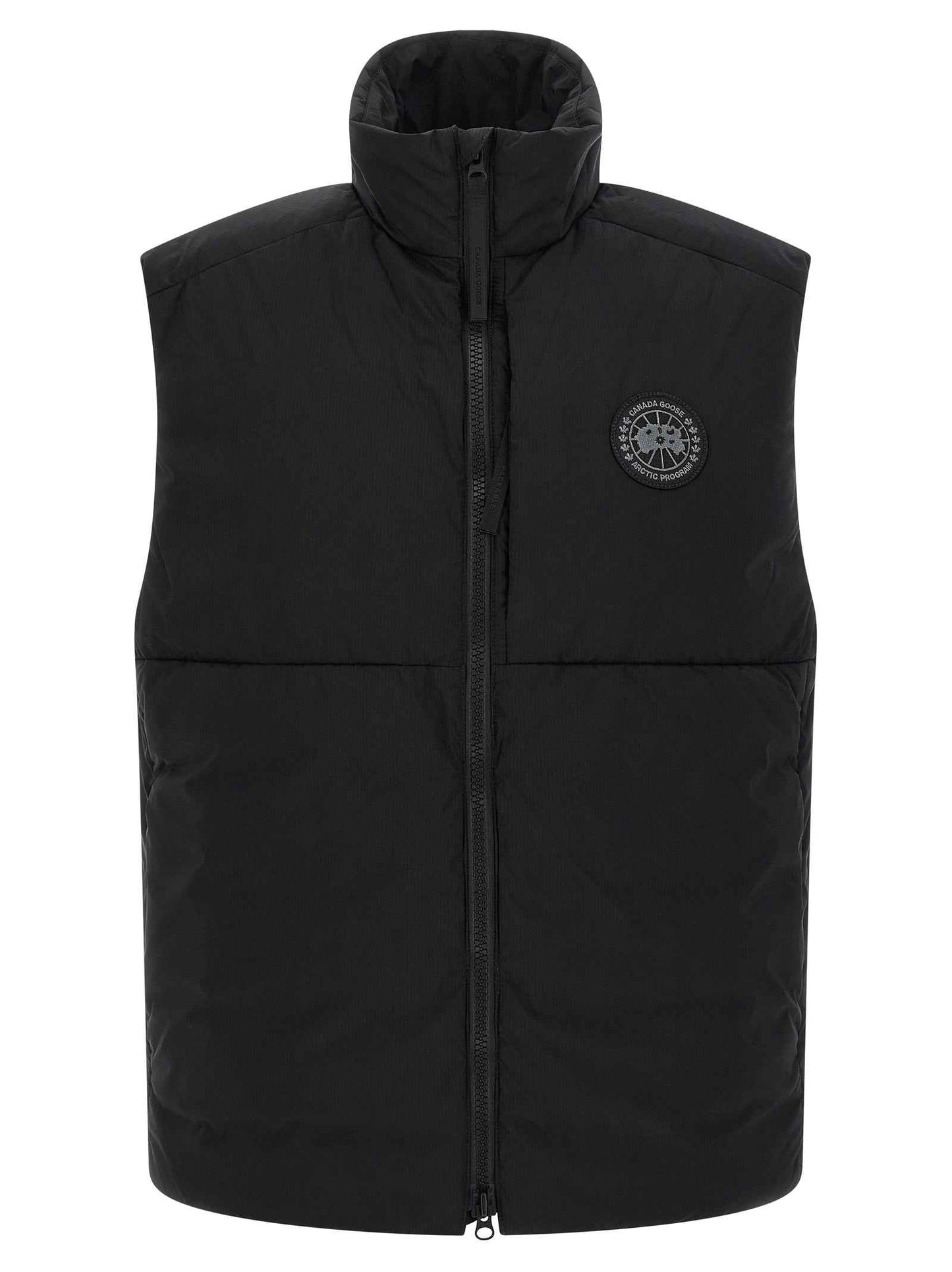 Black Polyamide Sleeveless Jacket
