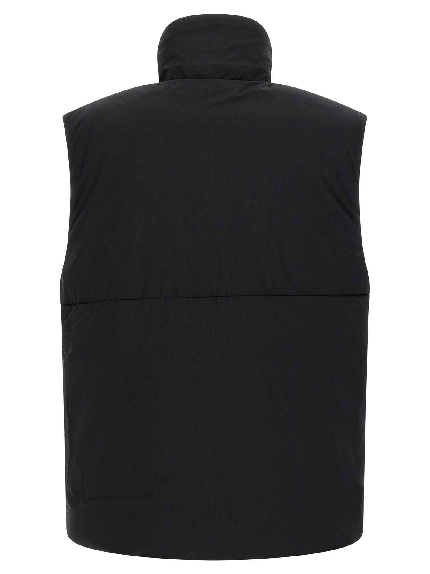Black Polyamide Sleeveless Jacket