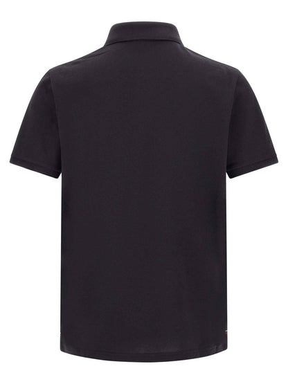 Blue Cotton Polo Shirt
