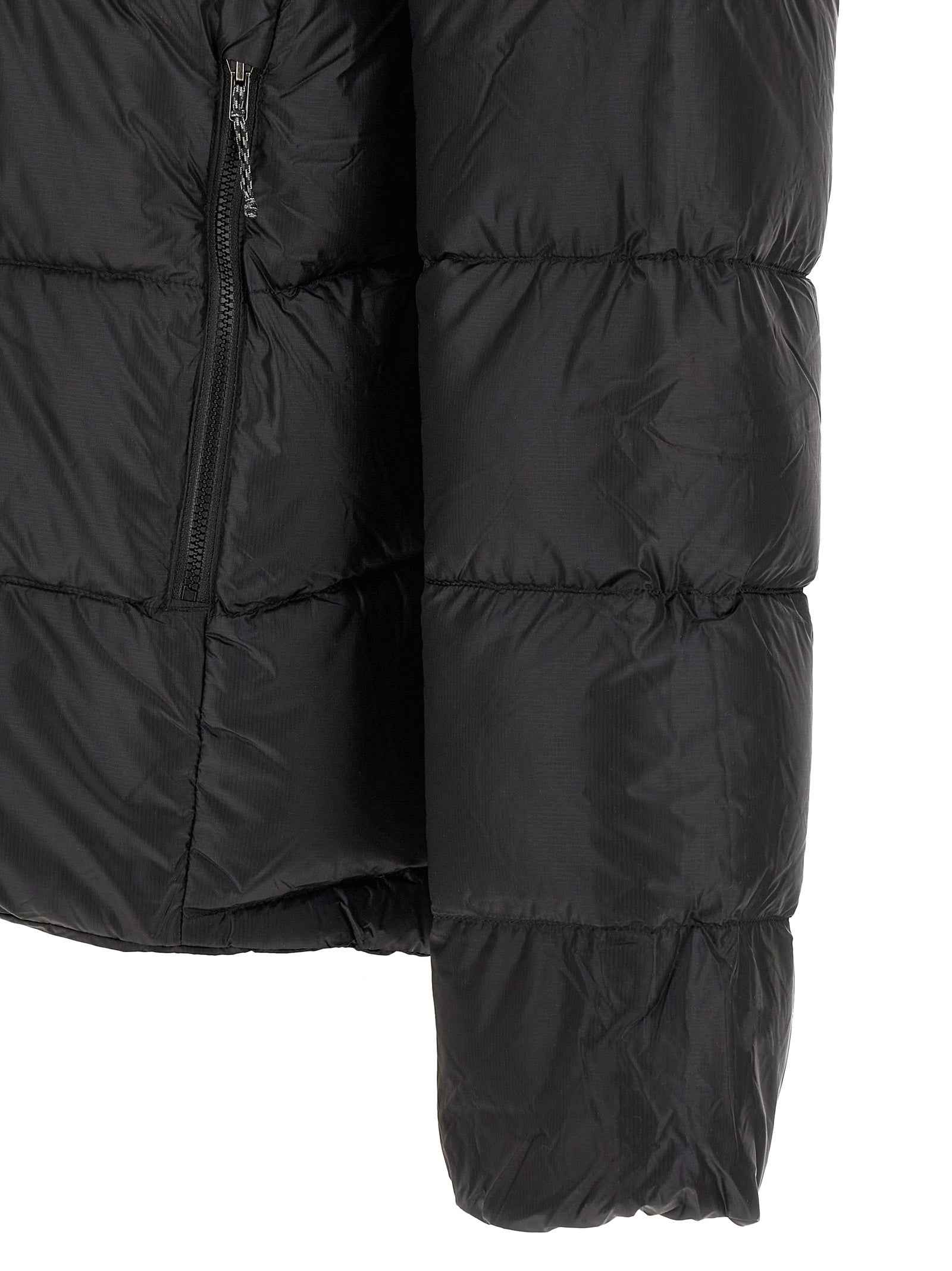 Black Nylon Full-Length Jacket