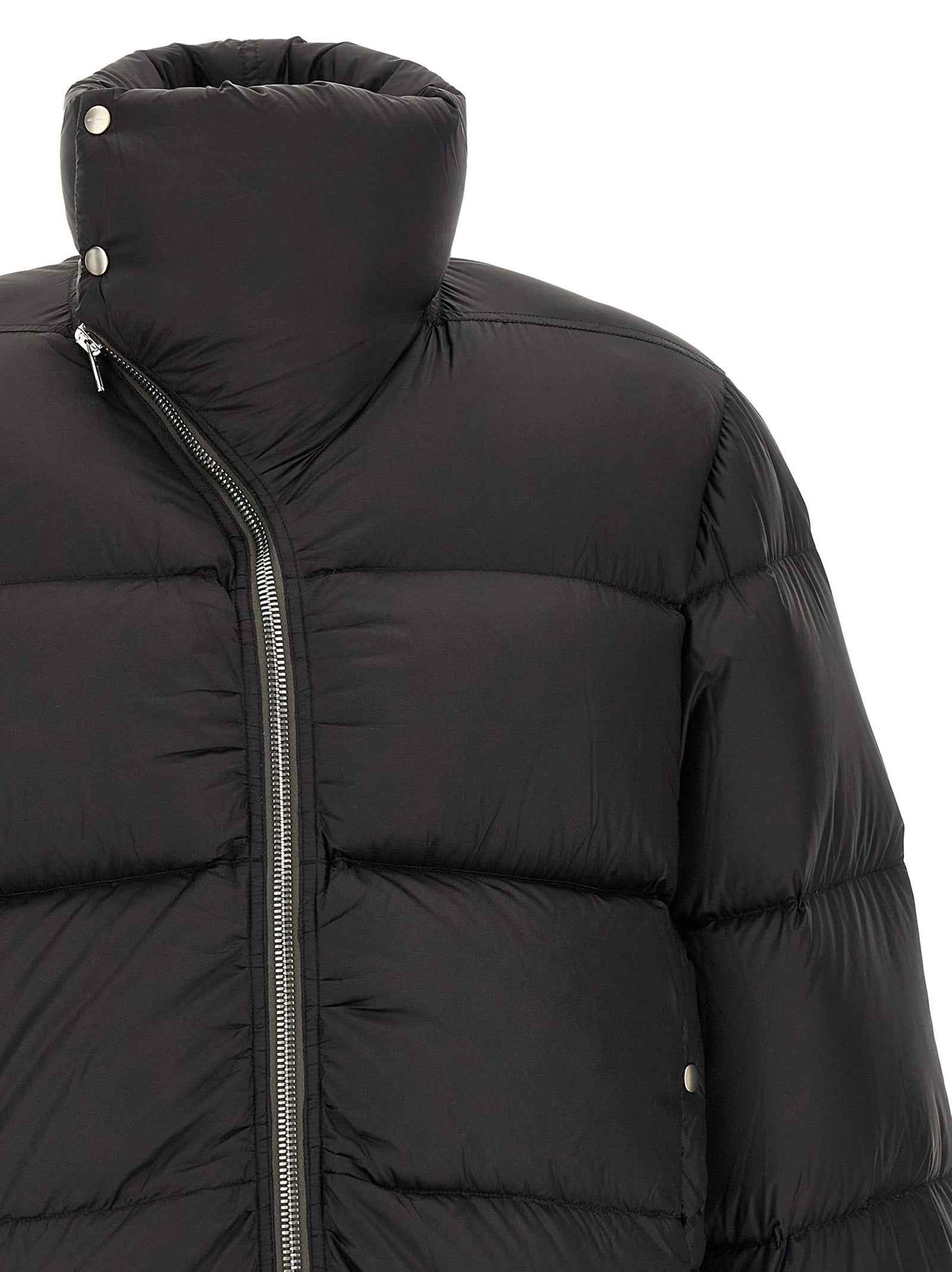 Black Nylon Full-Length Jacket