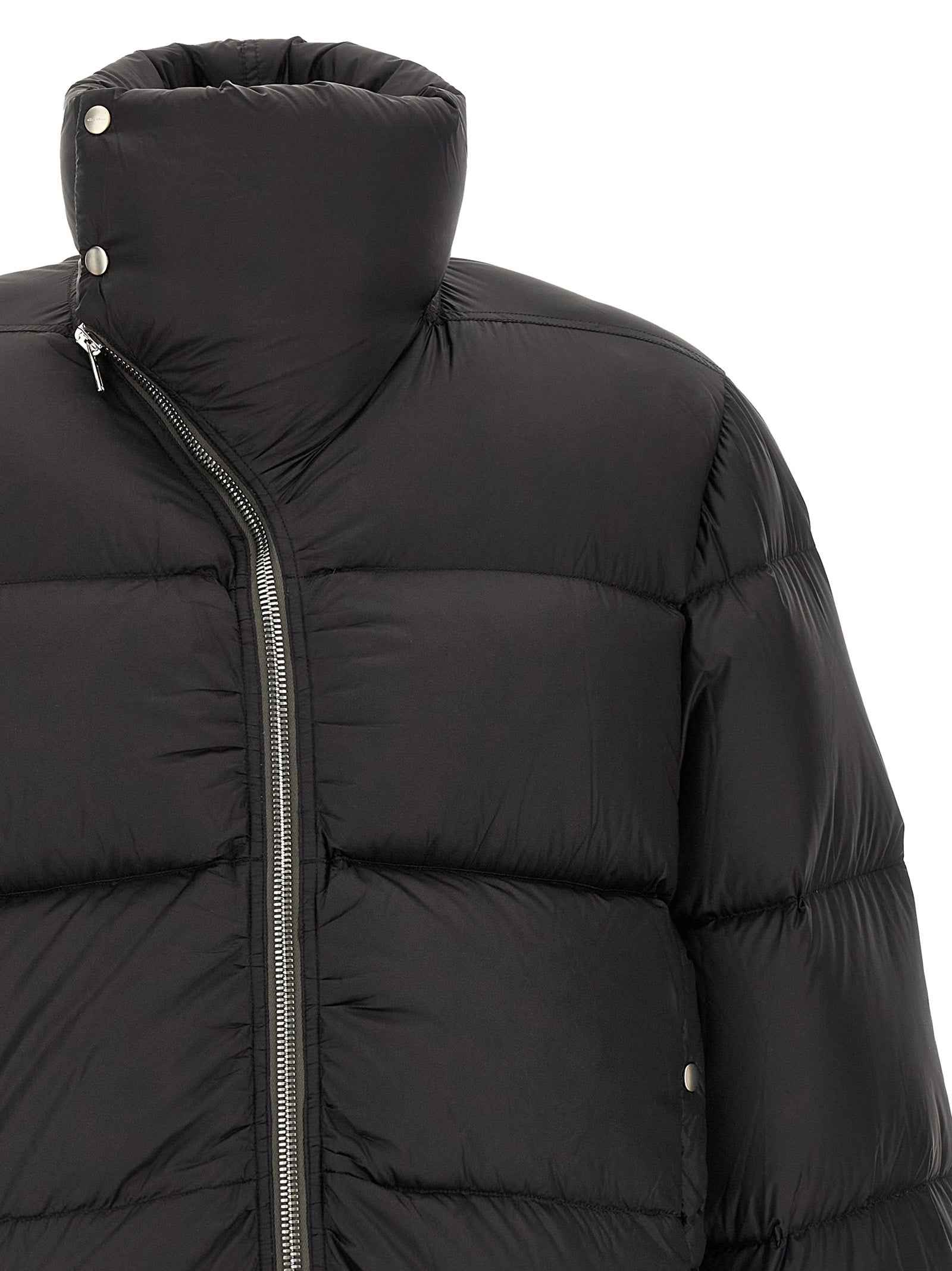 Black Nylon Full-Length Jacket
