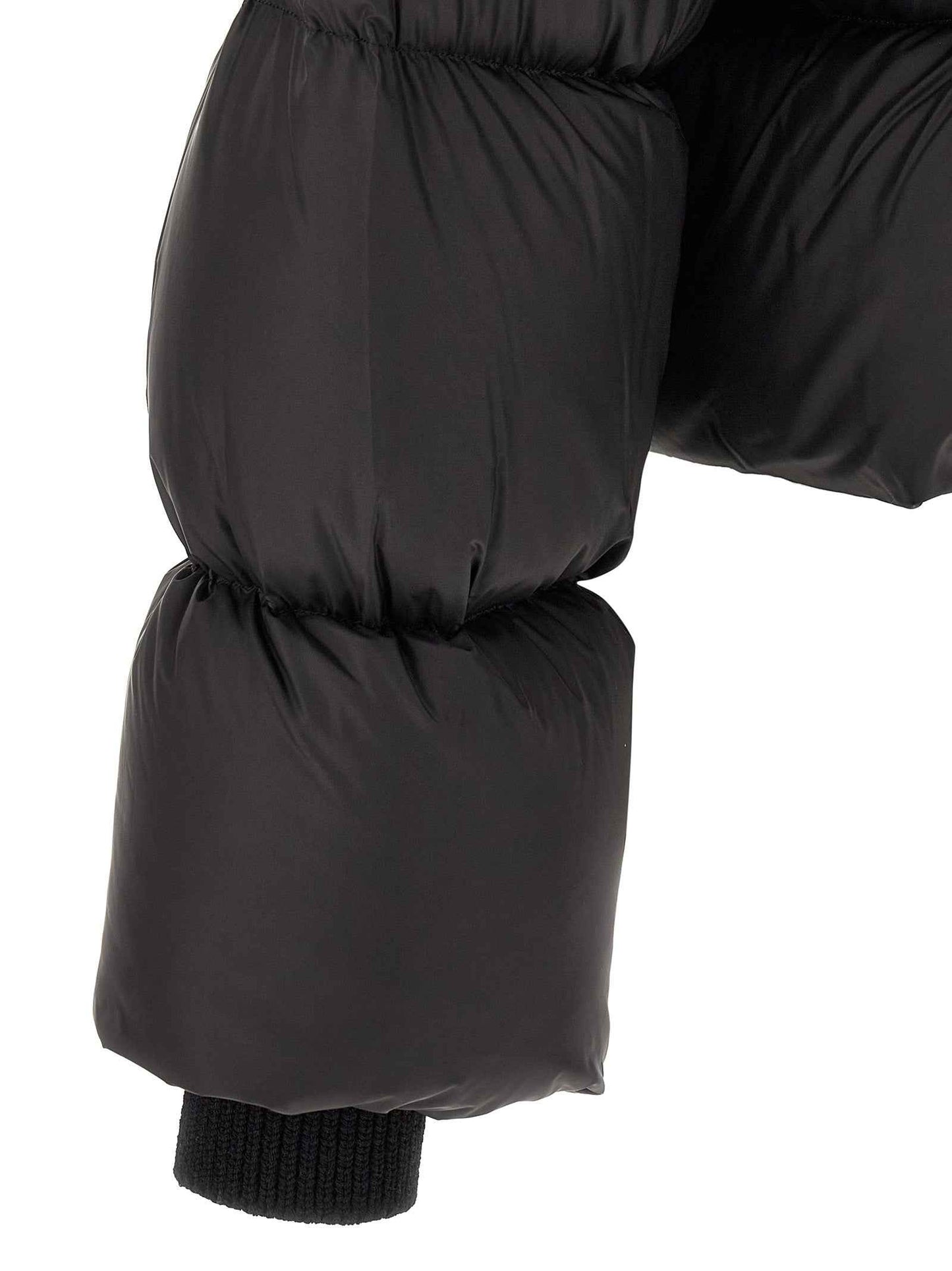 Black Nylon Full-Length Jacket