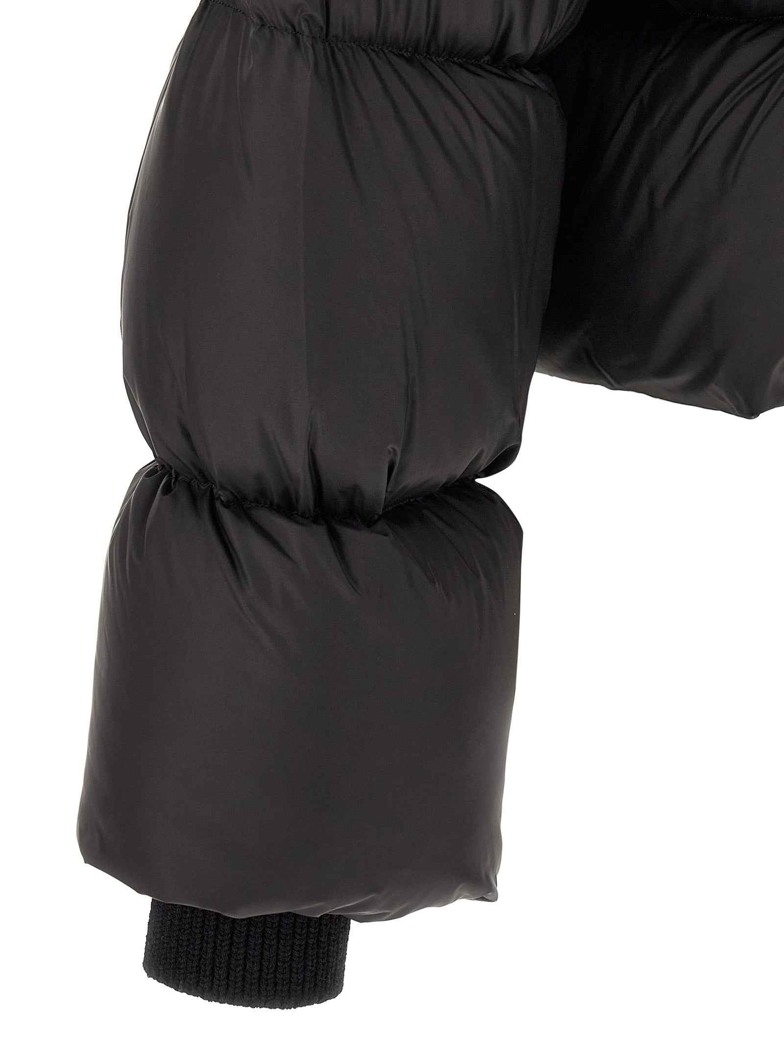 Black Nylon Full-Length Jacket