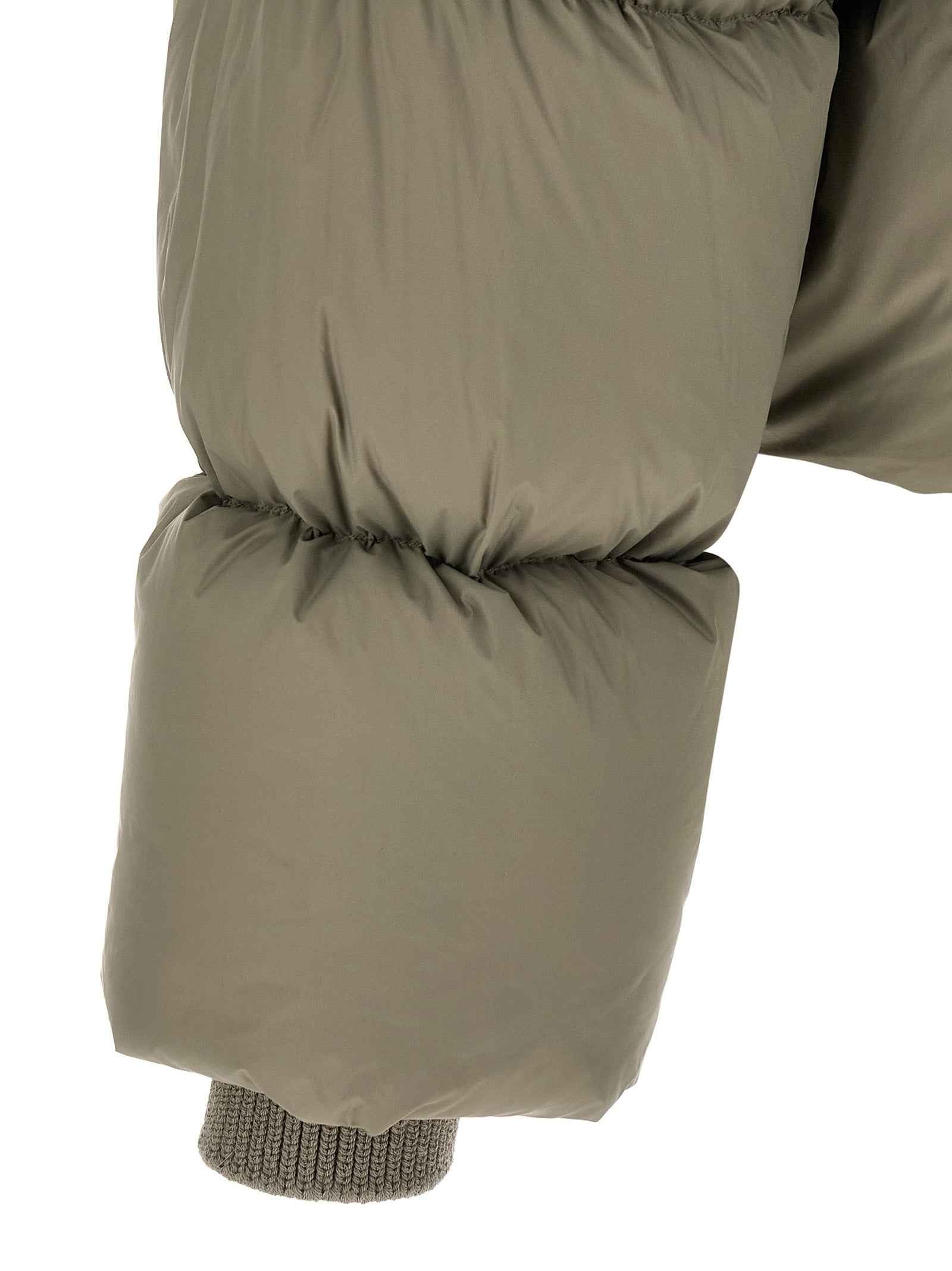 Bicolor Nylon Full-Length Jacket