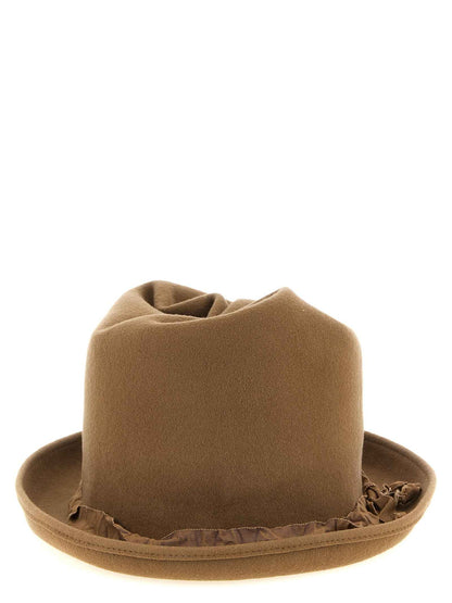 Beige Wool Fedora