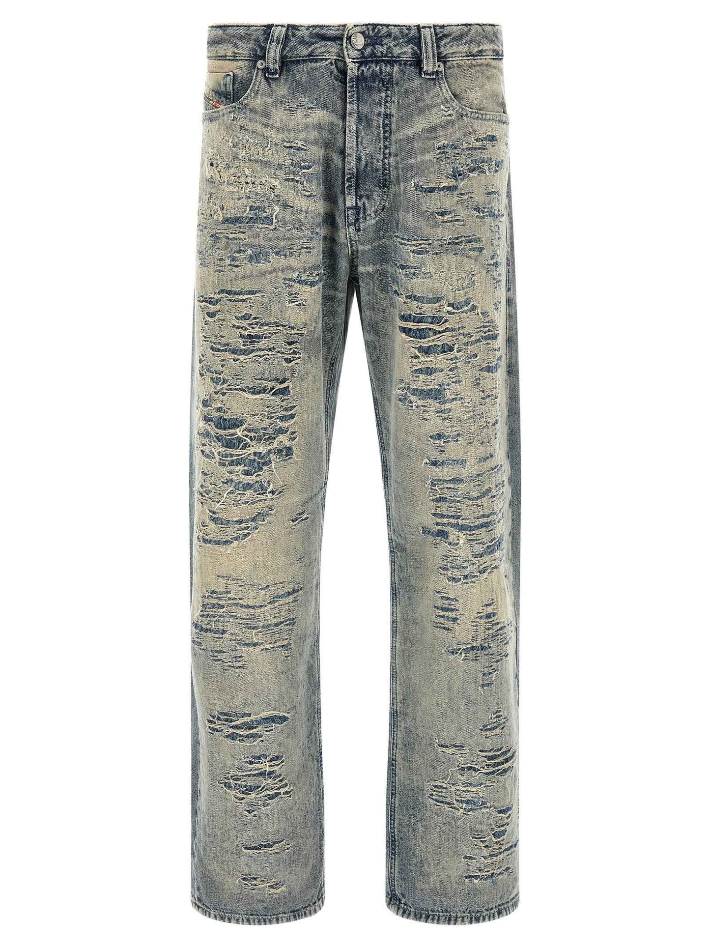 Blue Cotton Relaxed Fit Jeans