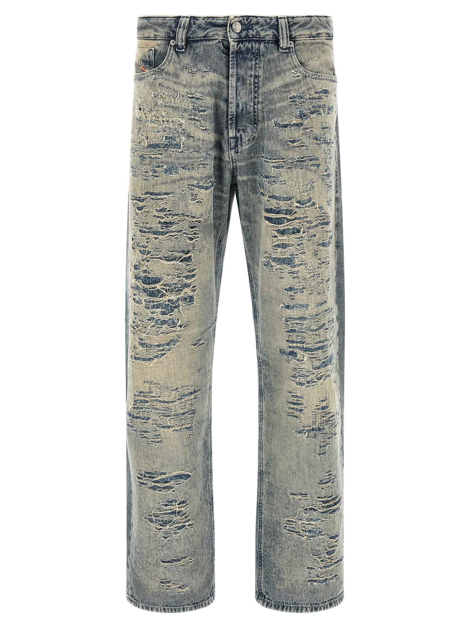 Blue Cotton Relaxed Fit Jeans