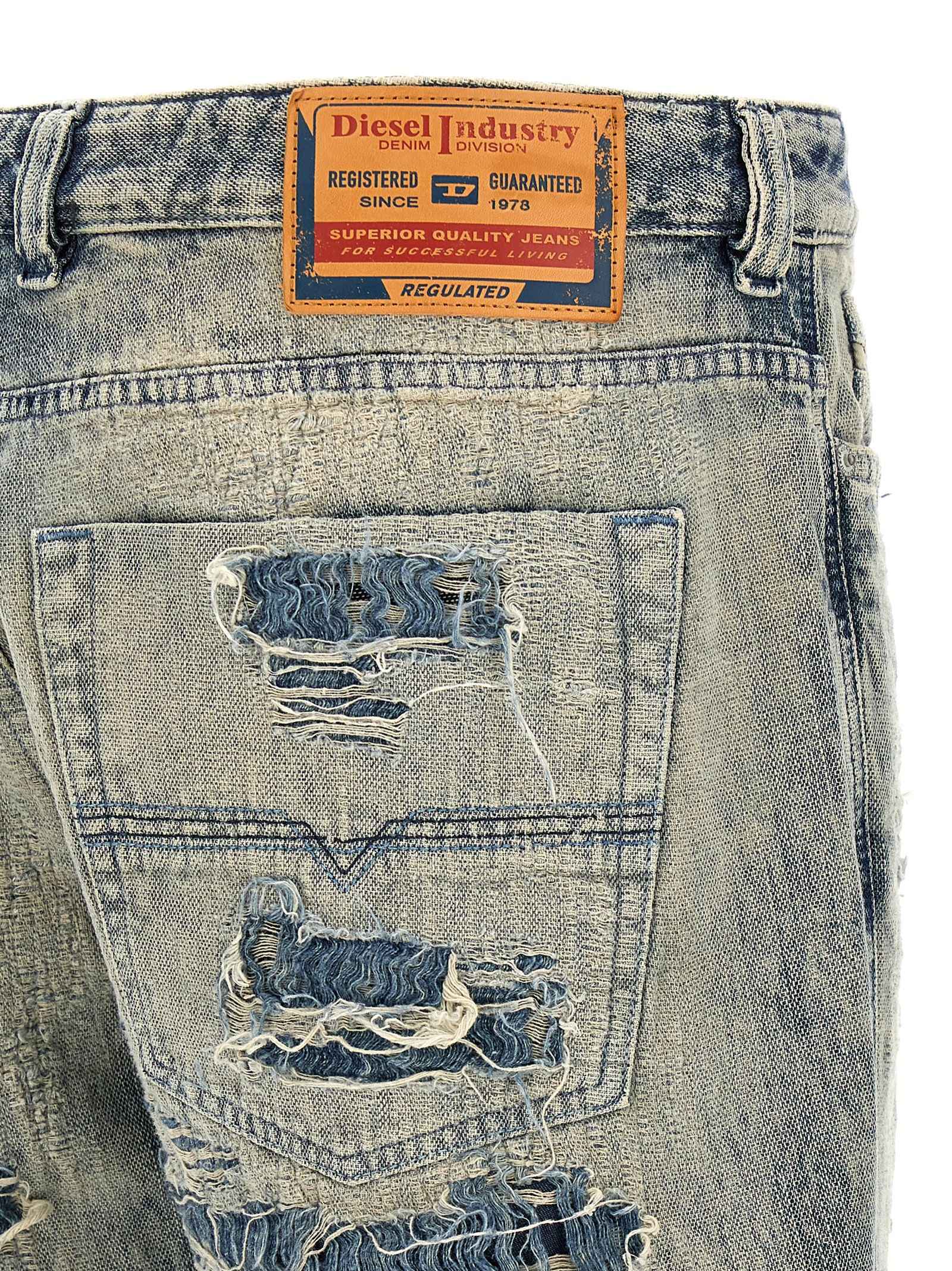 Blue Cotton Relaxed Fit Jeans