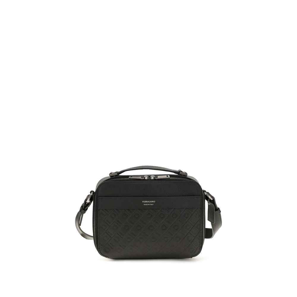 Black Calf Leather Bos Taurus Shoulder Bag