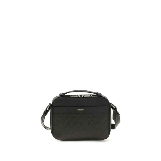 Black Calf Leather Bos Taurus Shoulder Bag