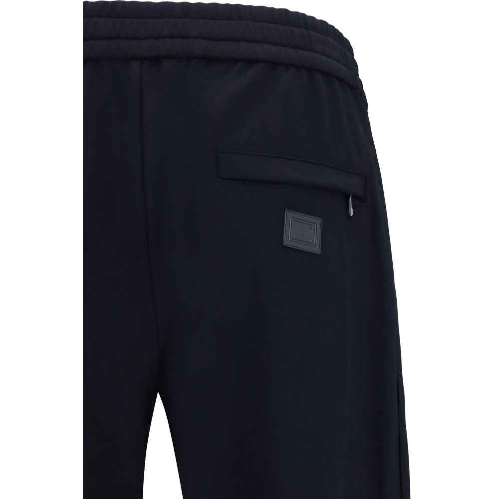Blue Polyamide Athletic Pants