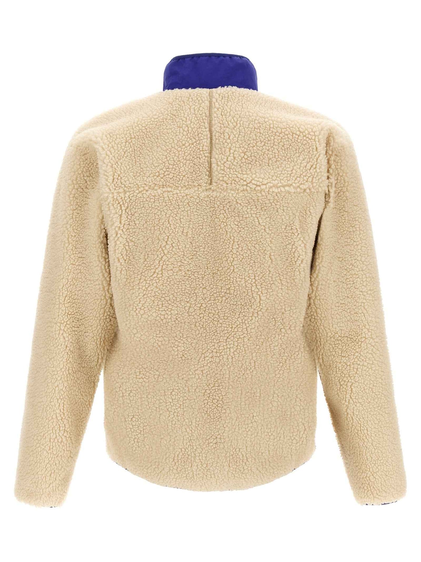 Beige Polyester Full-Length Jacket