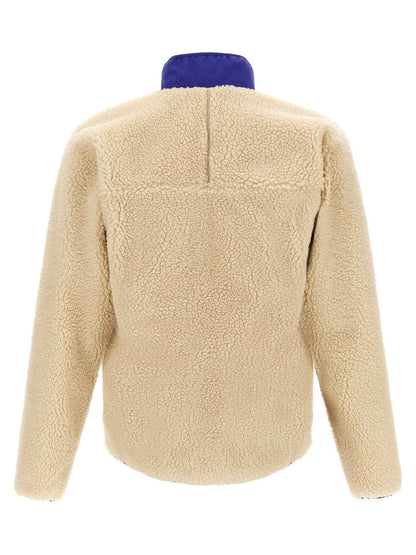Beige Polyester Full-Length Jacket