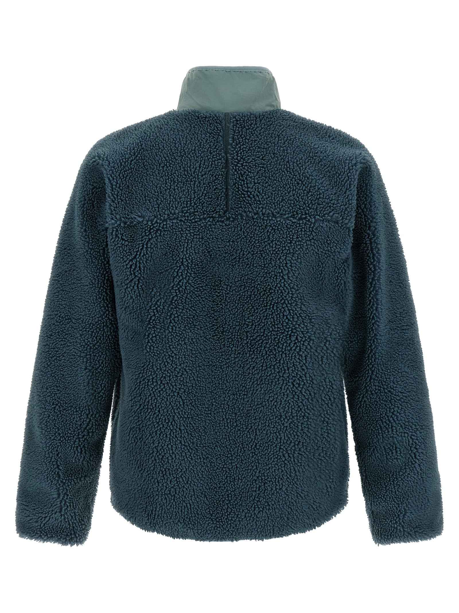 Blue Polyester Shell Jacket