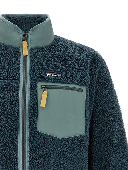 Blue Polyester Shell Jacket