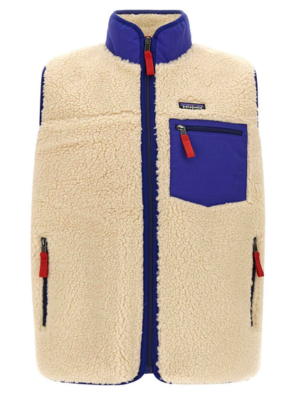 Beige Polyester Sleeveless Jacket