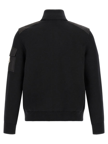 Black Polyamide Cardigan
