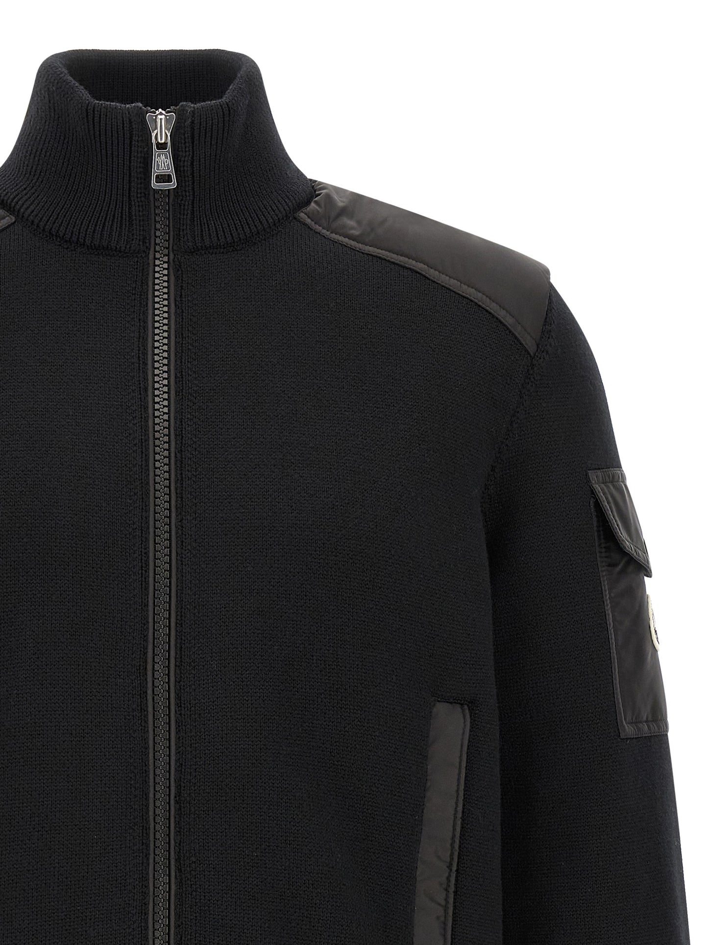 Black Polyamide Cardigan